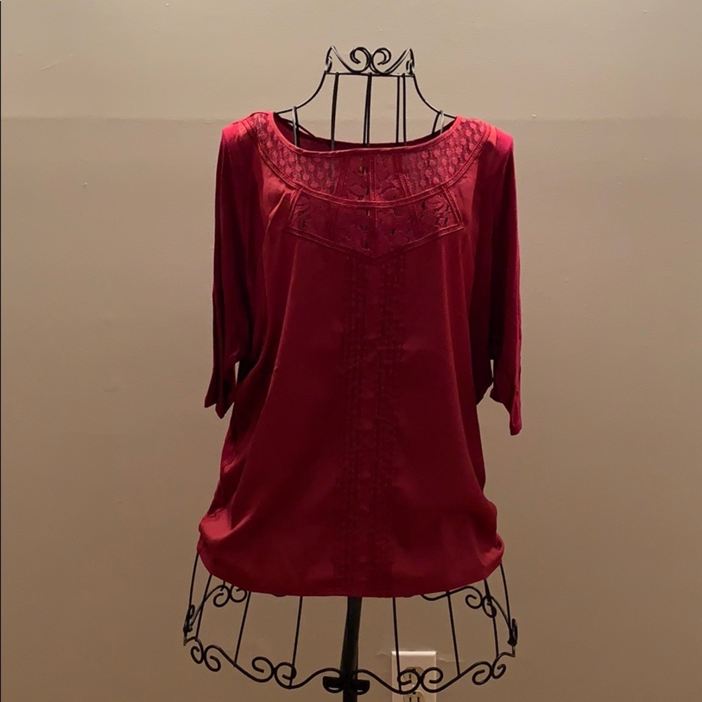 LC Lauren Conrad pleated shirt